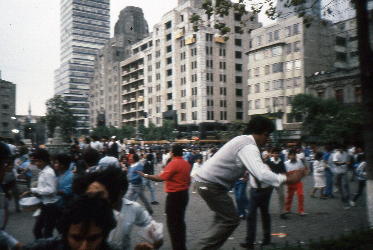 May Day Demonstration-Protest in Mexico City, Mexico, May 1, 1989