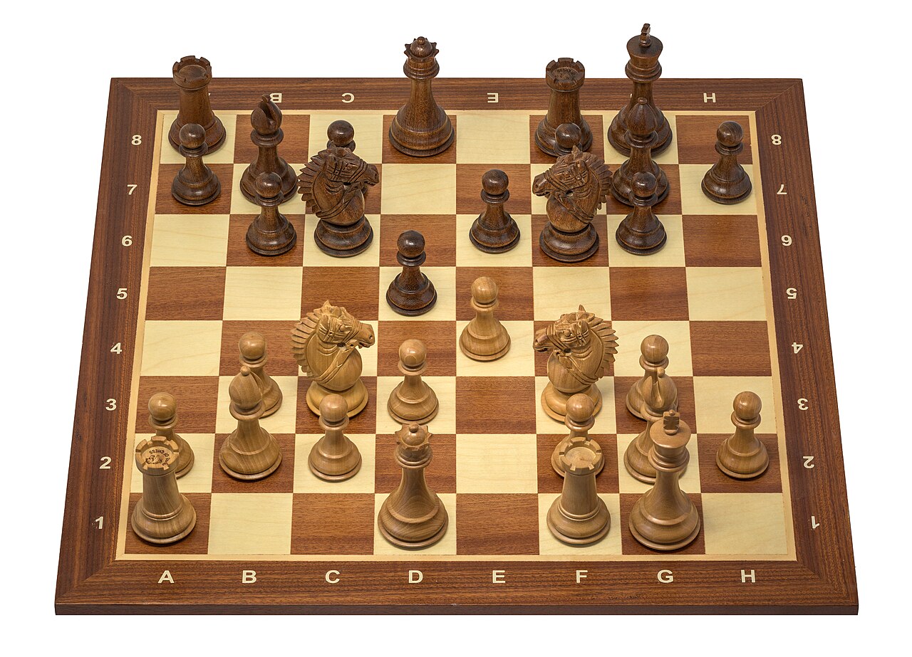 "The game progressed with the following moves:
