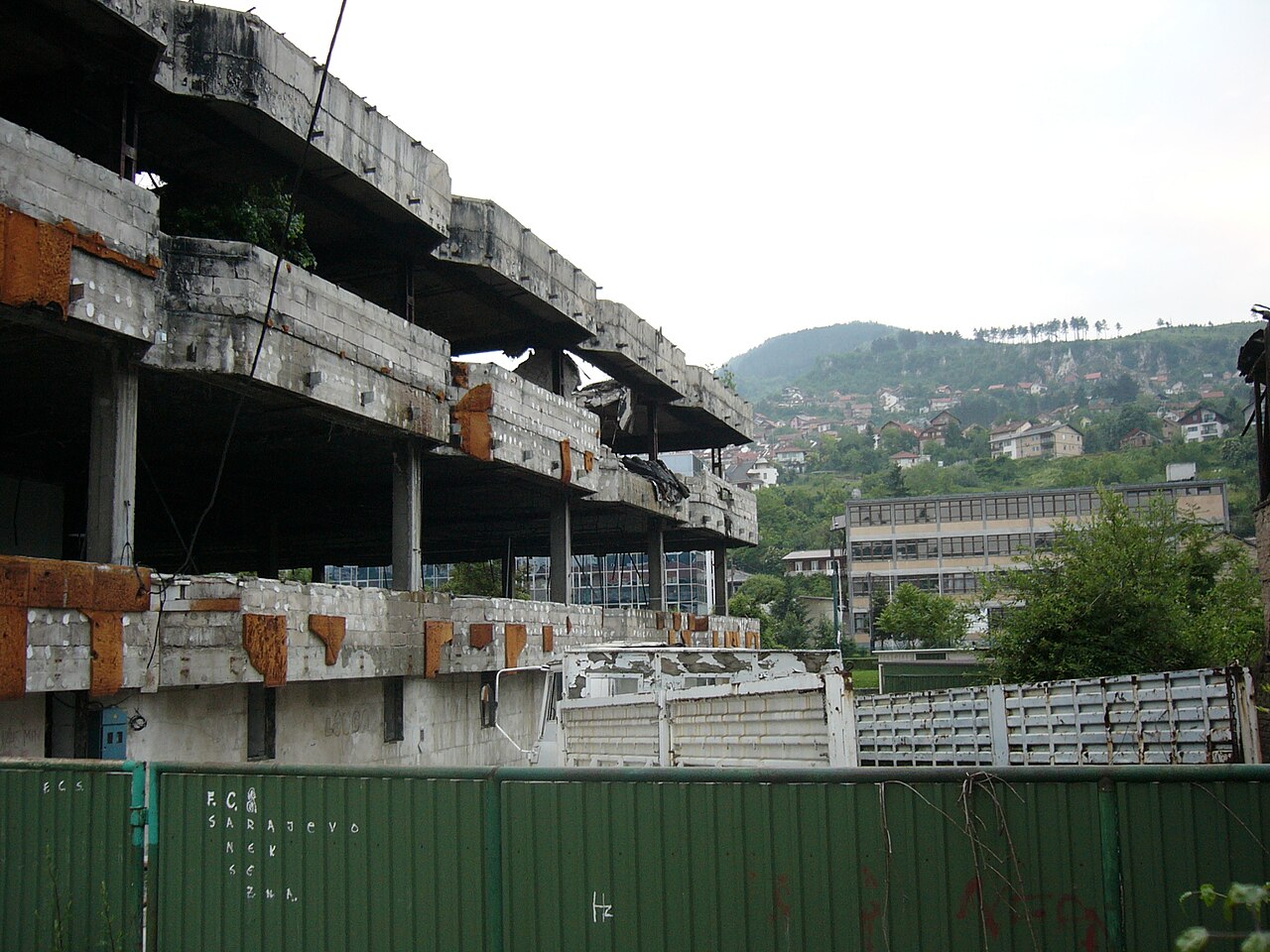 Ruins of the Bosnian War in Sarajevo