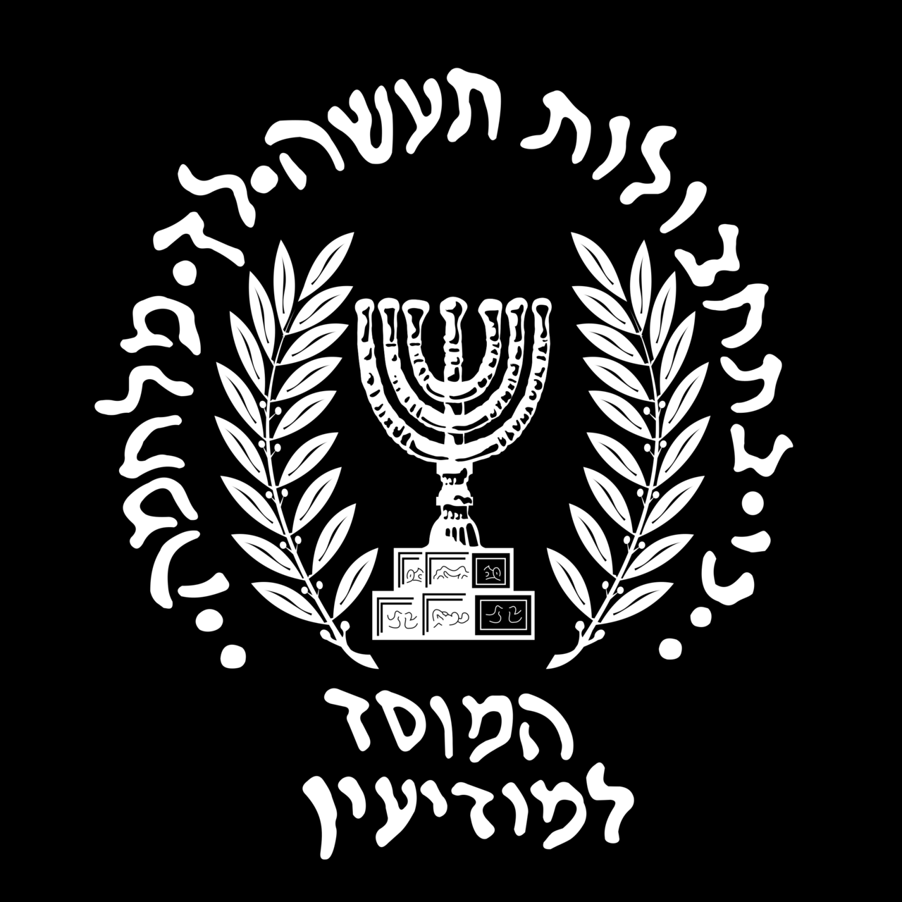 Logo of Mossad.