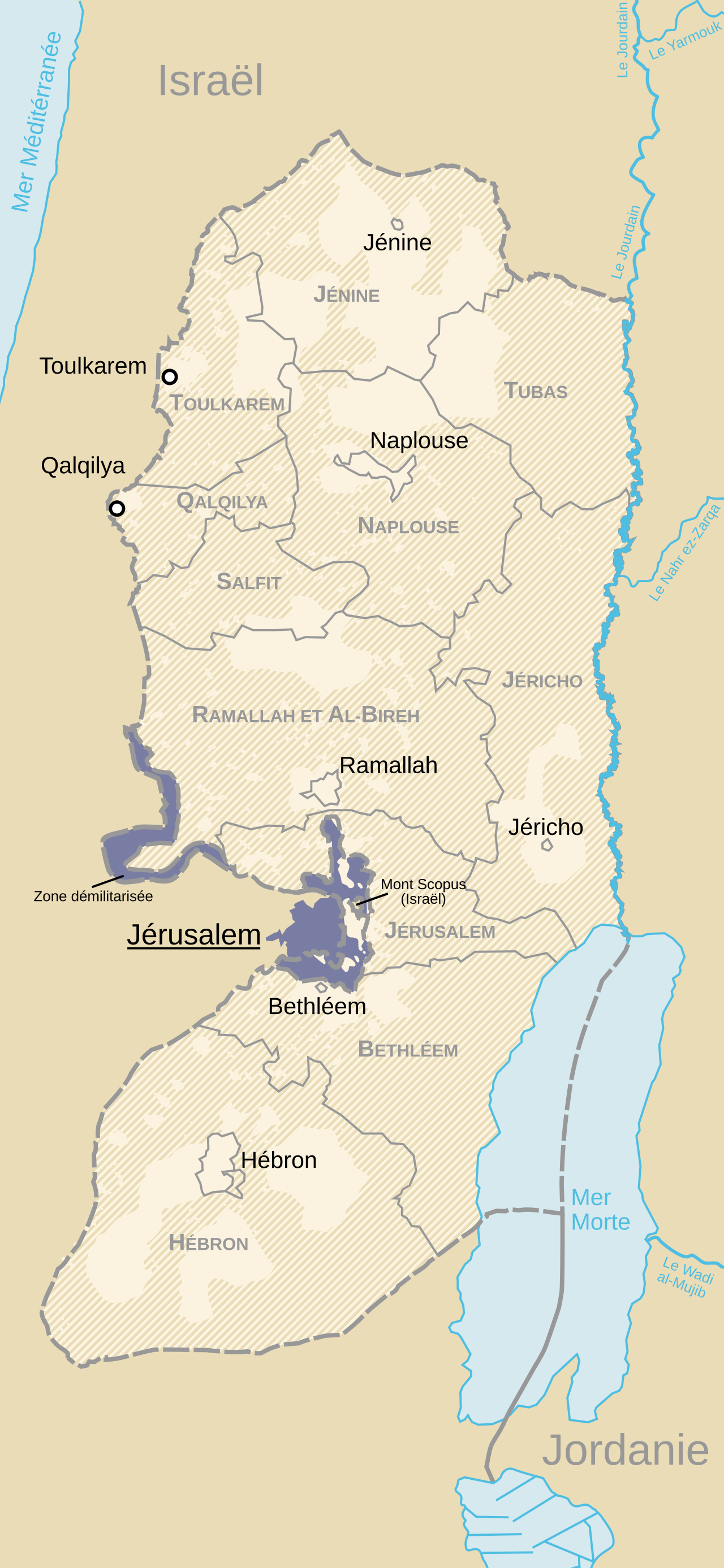 West Bank map