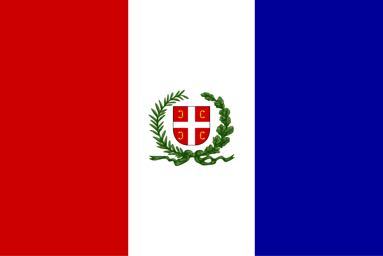 Flag based off the Principality of Serbia used by some Serbian protesters since 2023