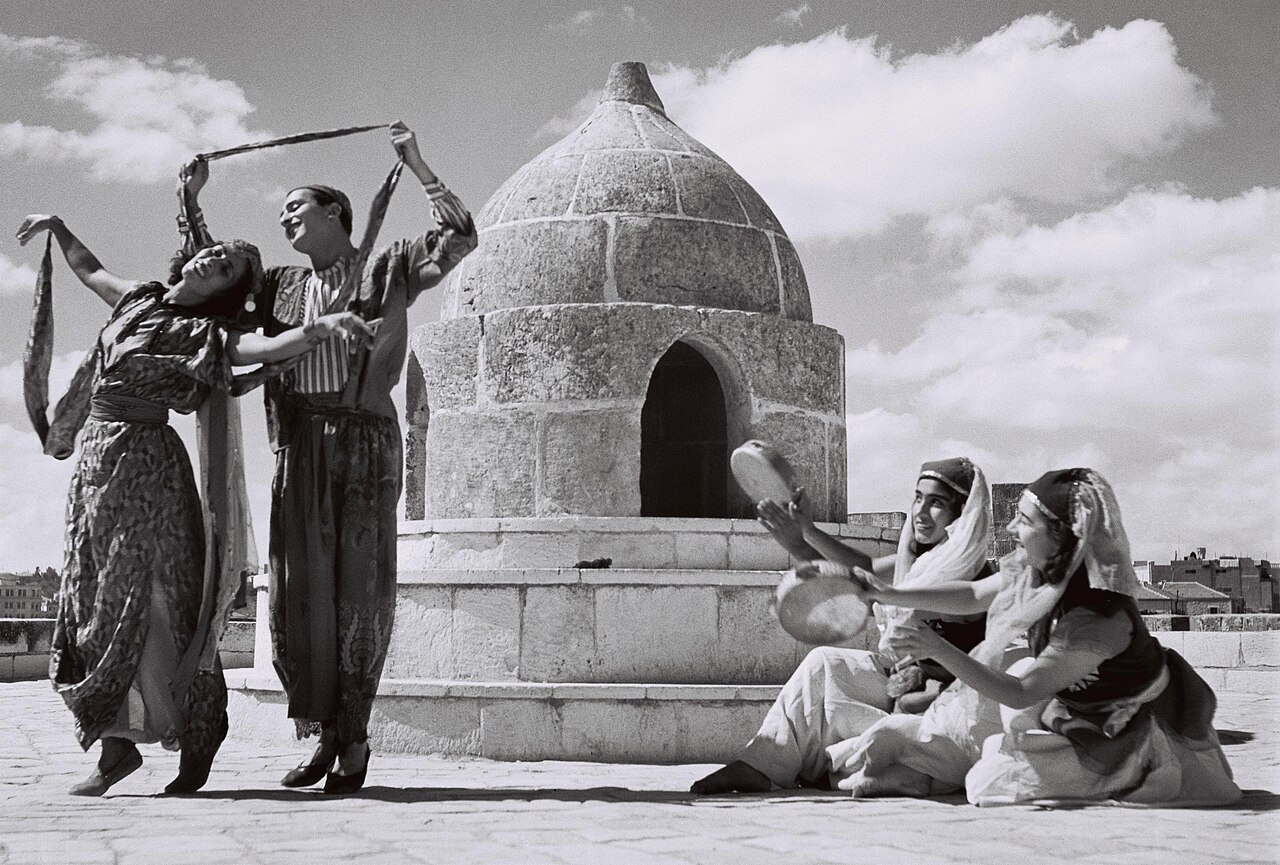 Bukharan dance performed by members of the Rina Nikova ballet in the citadel in Jerusalem.