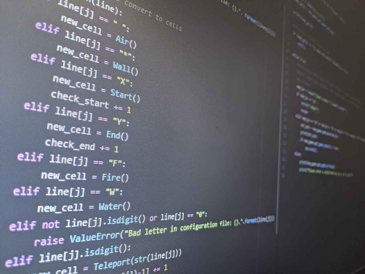 This file shows some example code from a low level programming project.