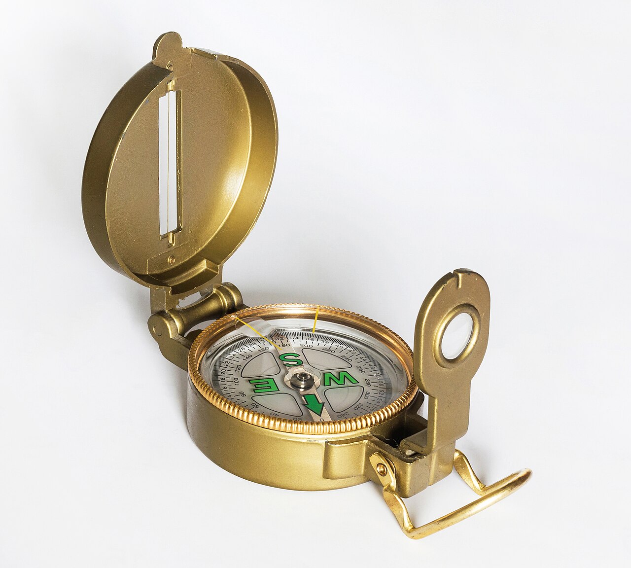 Compass with sighting